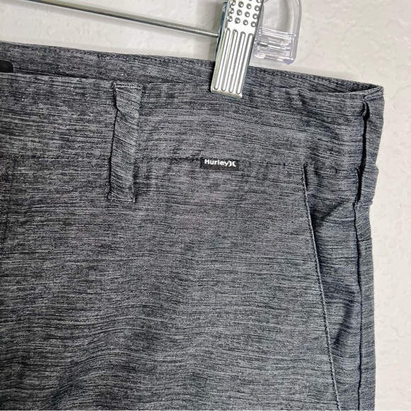 Hurley Nike Shorts Men Size 32 Golf Gray Dri Fit 10.5" Inseam Lightweight DD - Picture 2 of 11